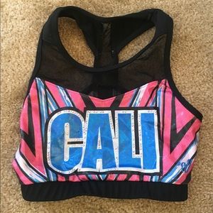 Cali pink sports bra